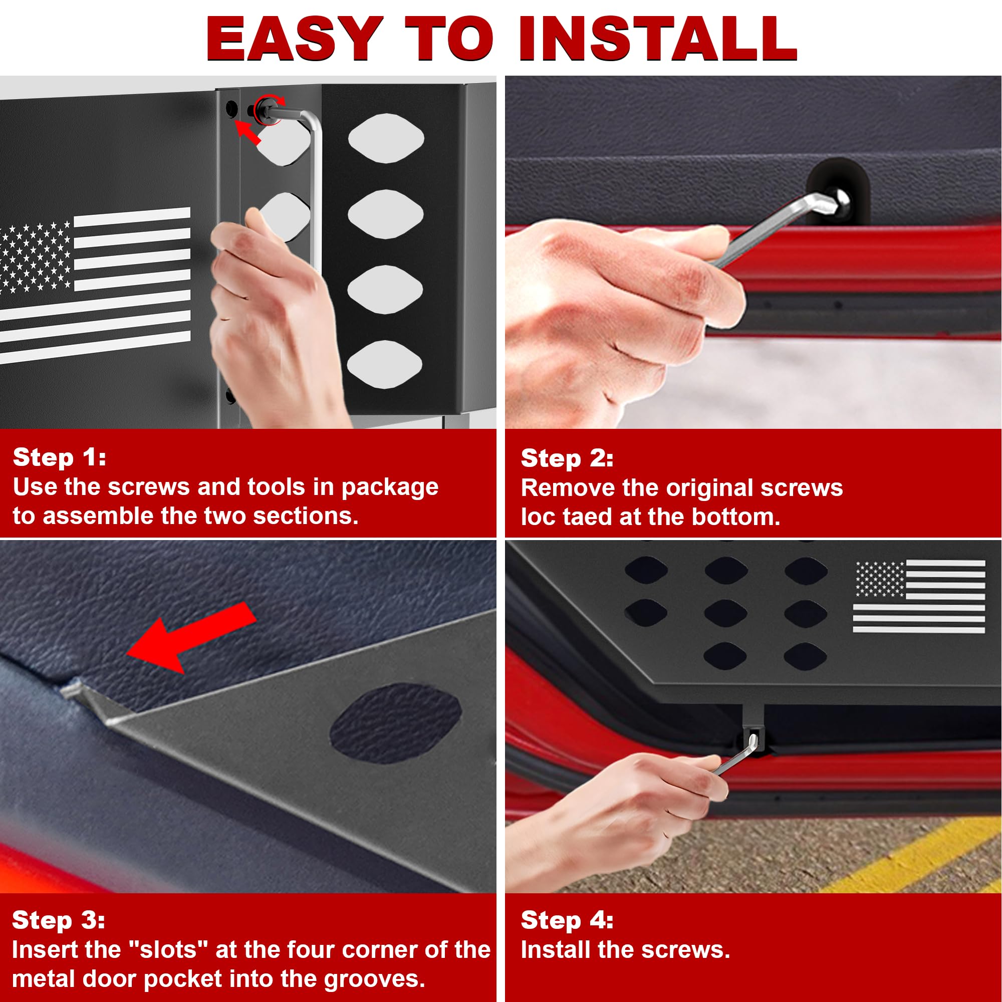 Amazon.co.jp: PICURA メタルフロントドアポケット収納ボックス ジープ